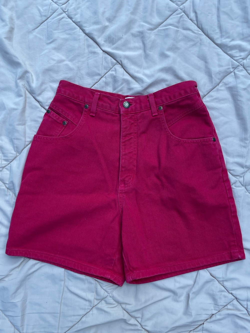 Vintage 90s Christopher & Banks red denim shorts